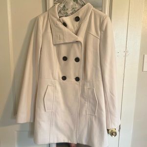 Old Navy White Peacoat